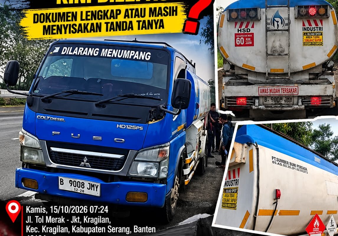 8.000 Liter Solar HSD PT Sumber Bumi Persada Sempat Diamankan, Kini Dilepas Polres Serang: Dokumen Lengkap?